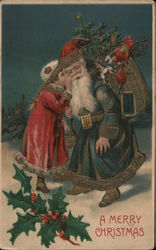 A Merry Christmas Santa Claus Postcard Postcard Postcard