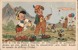 Walt Disney Pinocchio #15 Paris, France Cartoons Postcard Postcard Postcard