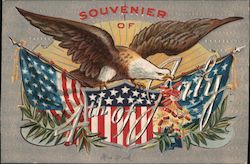 Souvenier of 4th of July Postcard