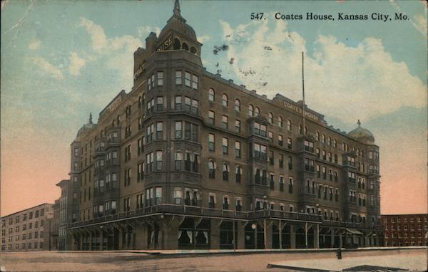 Coates House Kansas City, MO Postcard