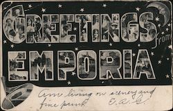 Greetings From Emporia Kansas Postcard Postcard Postcard