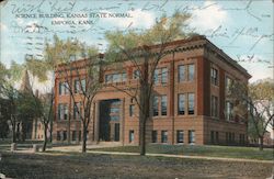 Science Building, Kansas State Normal Postcard