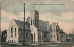 First Methodist Episcopal Church Emporia, KS Postcard Postcard Postcard