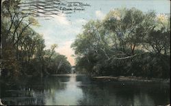 Scene on the Neosho River Postcard