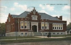 City Library Emporia, KS Postcard Postcard Postcard