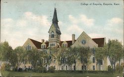 College of Emporia Postcard