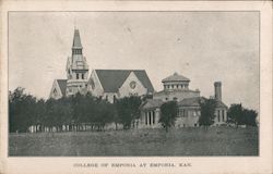 College of Emporia Postcard