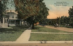 Exchange Street, North from 8th Avenue Emporia, KS Postcard Postcard Postcard