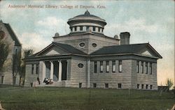 Andersons' Memorial Library, College of Emporia Kansas Postcard Postcard Postcard