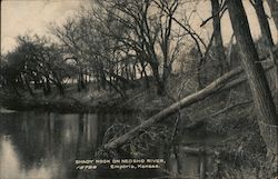 Shady Nook on Neosho River Postcard