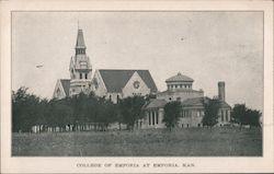 College of Emporia Postcard