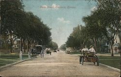 View of State Street in Emporia, Kansas Postcard