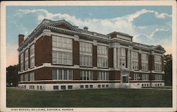 High School Building Emporia, KS Postcard Postcard Postcard