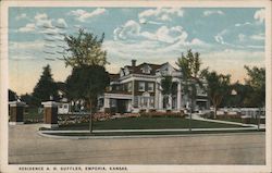 Residence A.H. Guffler Emporia, KS Postcard Postcard Postcard