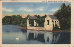 Lake in Peter Pan Park Postcard