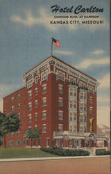 Hotel Carlton Linwood Blvd, at Harrison Postcard