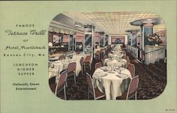 Terrace Grill of Hotel Muehlebach Kansas City, MO Postcard Postcard Postcard