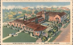 Newcomer's Funeral Home Postcard