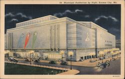 Municipal Auditorium by Night Postcard