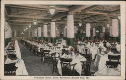 Pompeian Room, Hotel Baltimore Postcard