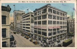 Main Street Looking North from 12th Street Postcard