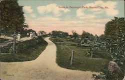 Scene in Fairmount Park Postcard