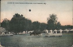 Scene in Chautauqua Grounds Postcard