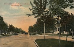 Linwood Boulevard, East from Paseo Postcard