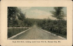 Rock Hill Boulevard, looking South from 47th Street Postcard