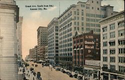 Grand Ave South From 8th Postcard