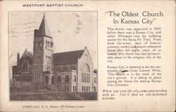 Westport Baptist Church Kansas City, MO Postcard Postcard Postcard