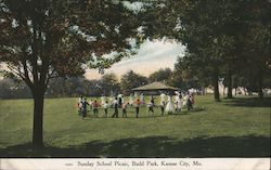 Sunday School Picnic, Budd Park Postcard