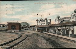 Metropolitan Station at Electric Park Postcard