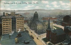 Northeast from R.A. Long Building Postcard