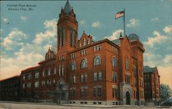 Central High School Postcard