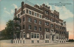 German Hospital 23rd and Holmes Postcard