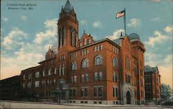 Central High School Postcard