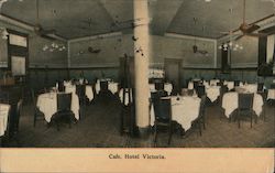 Cafe, Hotel Victoria Postcard