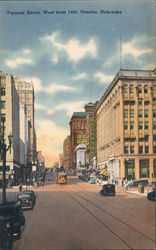 Farnam Street West from 14th Omaha, NE Postcard Postcard Postcard