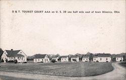 D&T Tourist Court Postcard