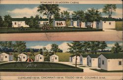 Rowling's 20 Modern Cabins Postcard