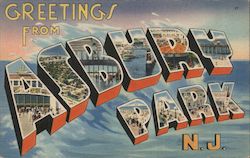 Greetings From Asbury Park Postcard