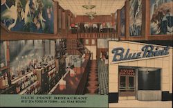 Blue Point Restaurant Postcard