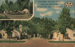 Colonial Village Motel Postcard