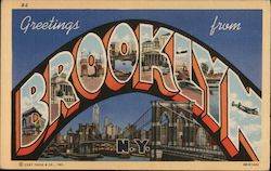 Greetings From Brooklyn New York Postcard Postcard Postcard