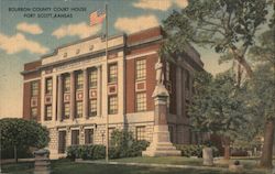 Bourbon County Court House Fort Scott, KS Postcard Postcard Postcard