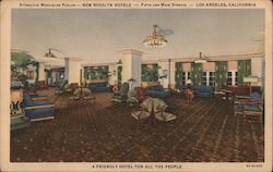 Attractive Mezzanine Parlor, New Rosslyn Hotels Los Angeles, CA Postcard Postcard Postcard