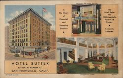 Hotel Sutter Postcard