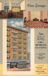 Dalt Hotel San Francisco, CA Postcard Postcard Postcard