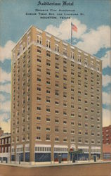 Auditorium Hotel Houston, TX Postcard Postcard Postcard